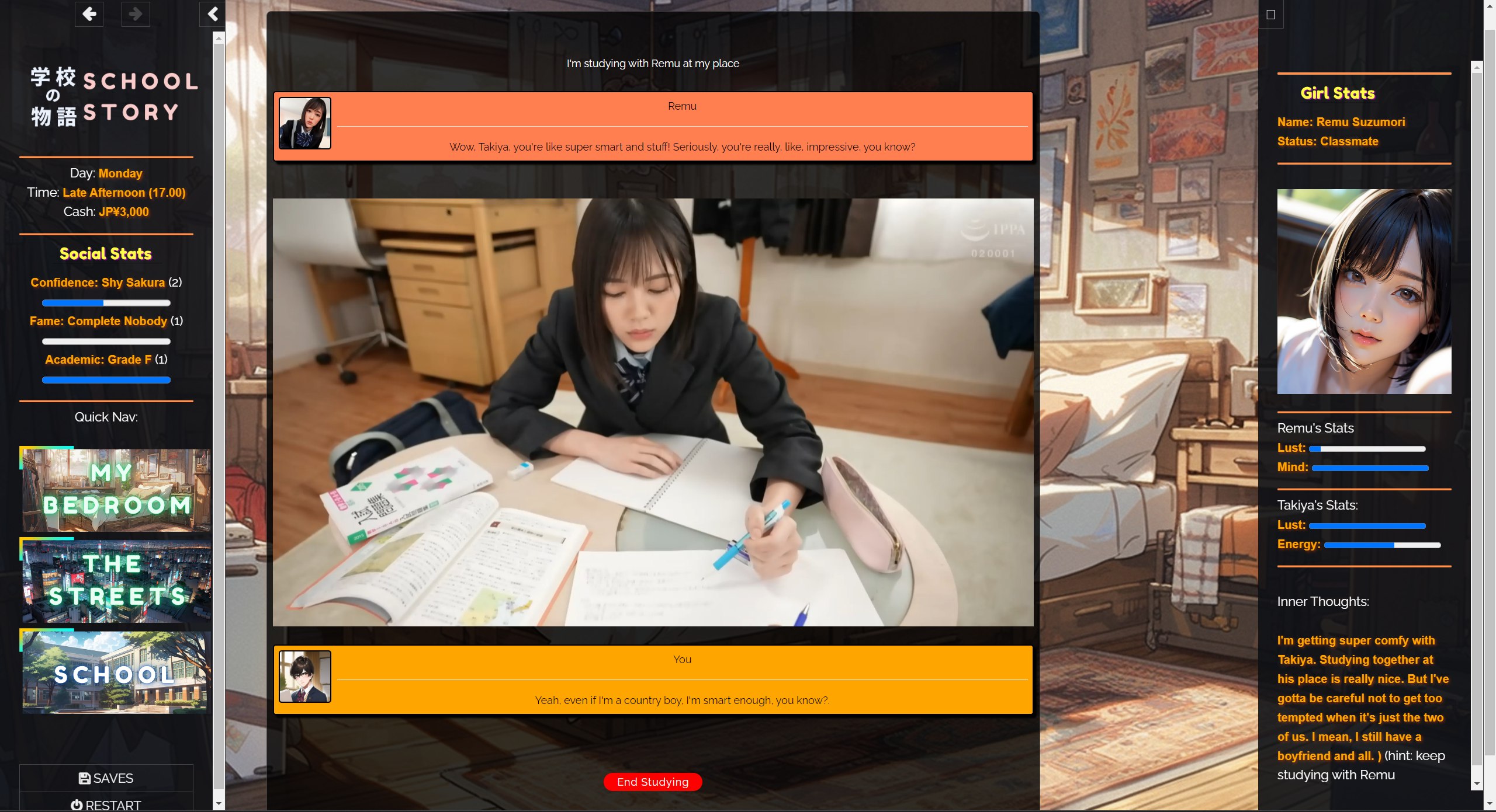 [SLG/真人/HTML] 学校の物语 Gakko No Monogatari V0.23 浏览器汉化 [19.8G/FM/WY]