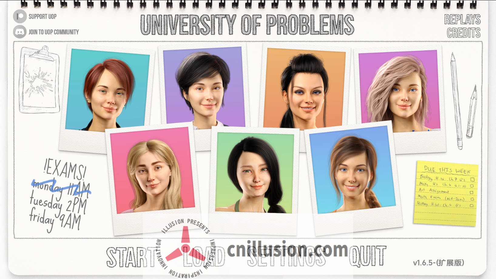 [SLG/汉化/动态] 问题大学 学院情缘/University of Problems v1.6.5 AI汉化 [11.7G/FM/WY]