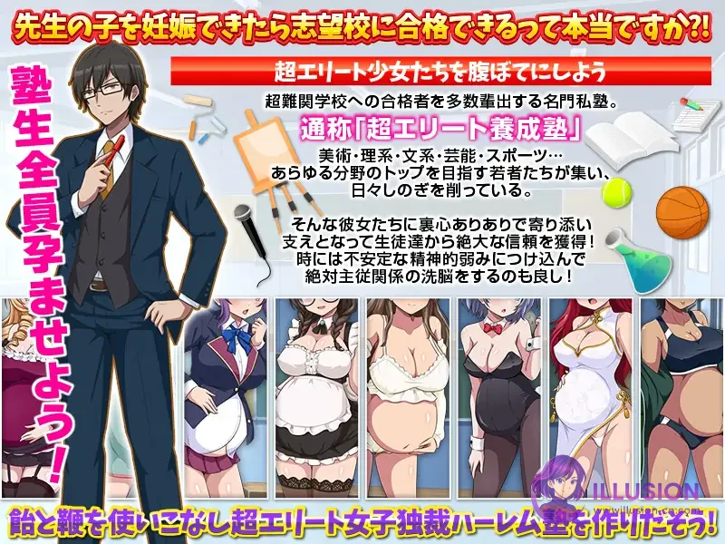 [PC-RPG游戏] [新作RPG/汉化/后宫/怀孕] 突破难关！超级精英备孕私塾[AI汉化版] [PC] [FM/百度/1G]