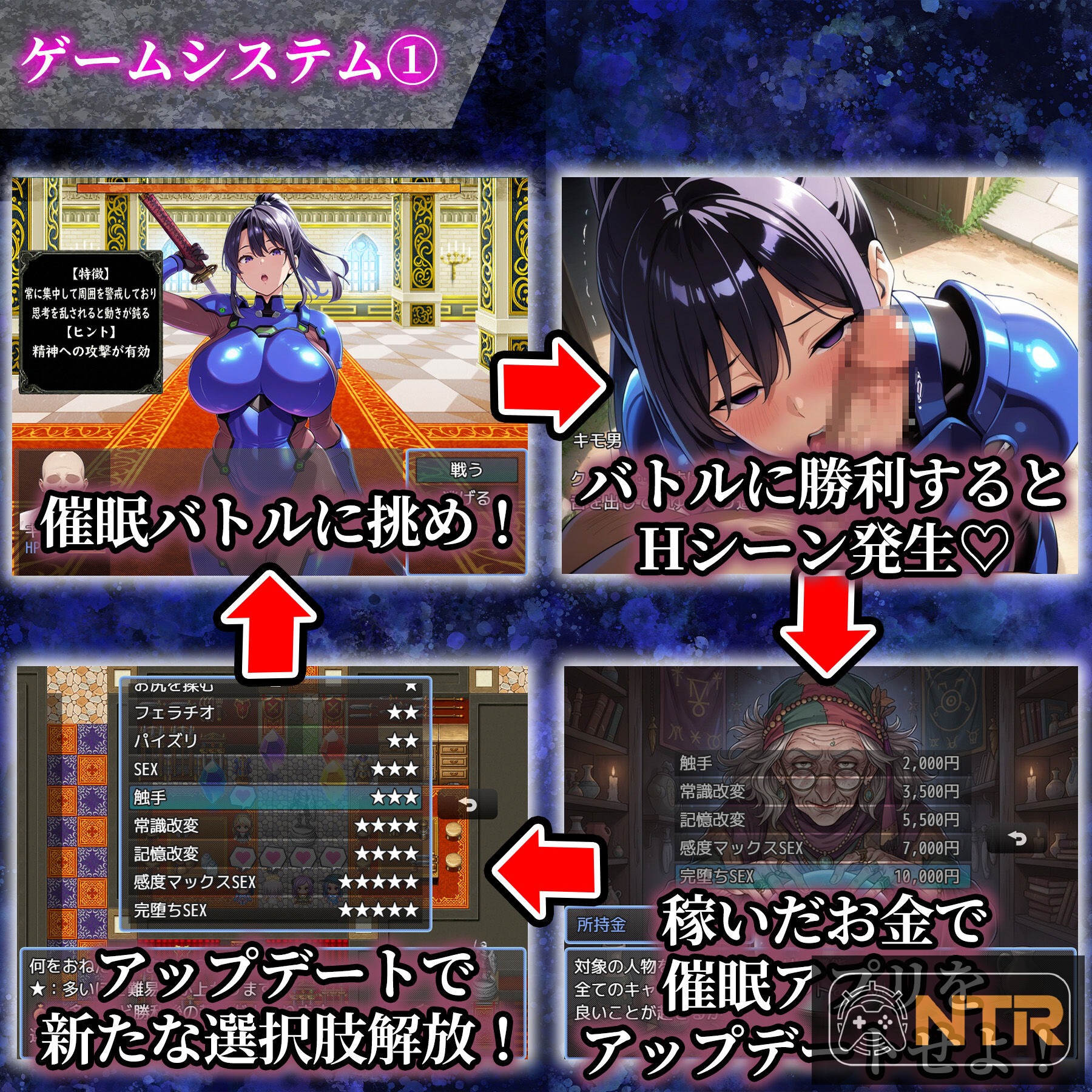 催眠洗脑～完全沦陷异世界篇～ [催眠洗脳〜完堕ち異世界編〜] [Ver1.0 AI汉化版+存档]